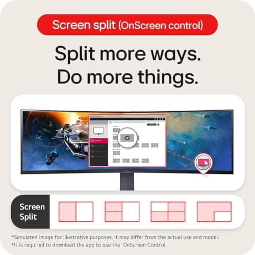 LG 45GR65DC-B 45" 5K 200Hz VA Curved Monitor image