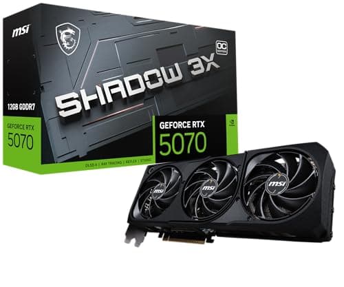 MSI SHADOW 3X OC GeForce RTX 5070 12GB GDDR7 Black image