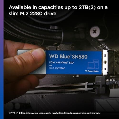 Western Digital Blue SN580 250GB SSD M.2-2280 PCIe 4.0 X4 NVMe image