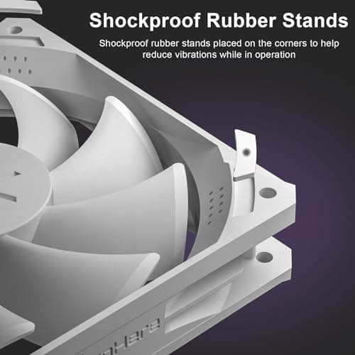 upHere NT1207 120mm White PWM ARGB 5-Pack image