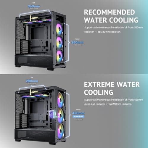 Antec FLUX ATX Mid Tower Black / Brown Tempered Glass Side Panel image