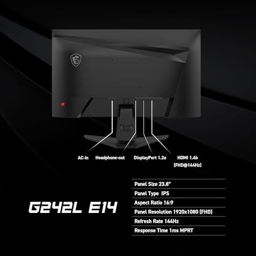 MSI G242L E14 23.8" 1080p 144Hz IPS Monitor image