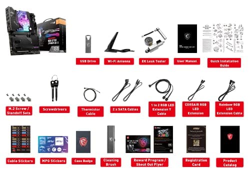 MSI MPG X570S CARBON EK X Gaming Motherboard (ATX, AMD, Socket AM4. DDR4, PCIe 4, CFX, M.2 Slots, Wi-Fi 6E) image