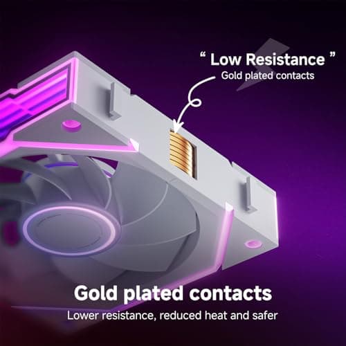 Asiahorse NYOTA Ultra 120mm Daisy Chain PWN Fans White Reverse Blade image