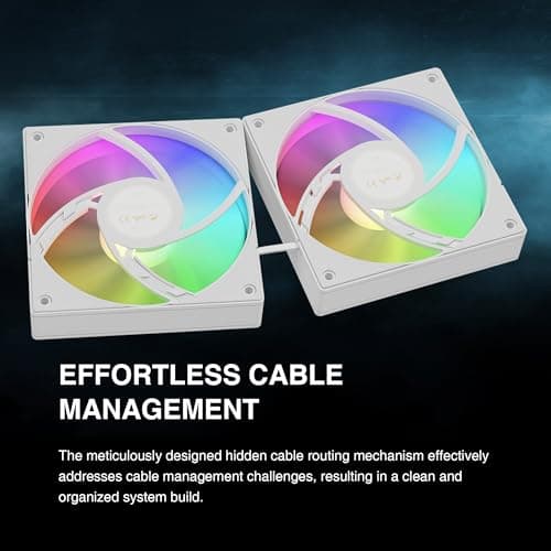 GAMDIAS CHIONE E4 Water 240mm 73.36 CFM White image