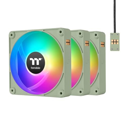 Thermaltake CT120 EX Reverse 120mm Green ARGB Sync PWM 65.82 CFM 3-Pack main image