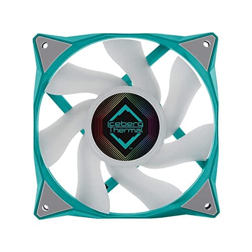 Iceberg Thermal IceGALE 120mm Teal / White ARGB PWM 94 CFM 1-Pack image