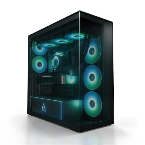 ARCTIC Xtender ATX Mid Tower Black with Tinted Tempered Glass Side Panel and USB 3.2 Gen 2 Type-C USB 3.2 Gen 1 Type-A main image