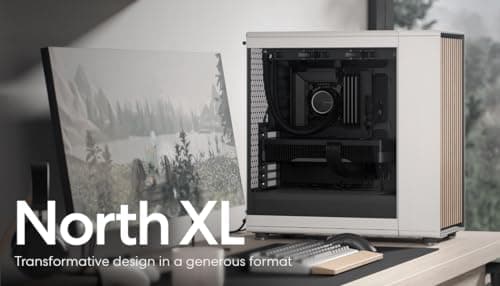 Fractal Design North XL ATX Full Tower White with Tempered Glass Side Panel and USB 3.2 Gen 2 Type-C, USB 3.2 Gen 1 Type-A image