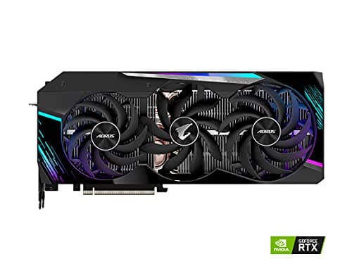 Gigabyte AORUS MASTER Rev 2.0 GeForce RTX 3080 10GB LHR 10GB GDDR6X Black image