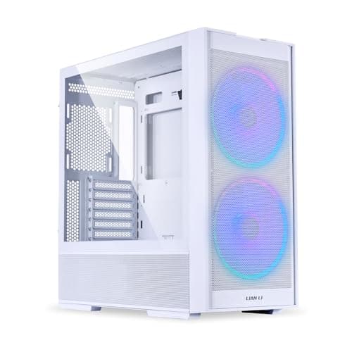 Lian Li LANCOOL 206 ATX Mid Tower White with Tempered Glass Side Panel and USB 3.2 Gen 1 Type-C / USB 3.2 Gen 1 Type-A Front Panel image