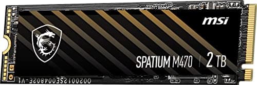 MSI SPATIUM M470 2 TB SSD M.2-2280 PCIe 4.0 X4 NVMe image
