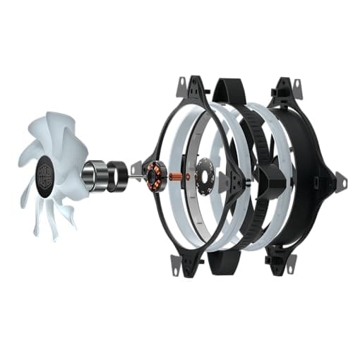 Cooler Master MasterFan MF Halo 140mm Black / White PWM ARGB image
