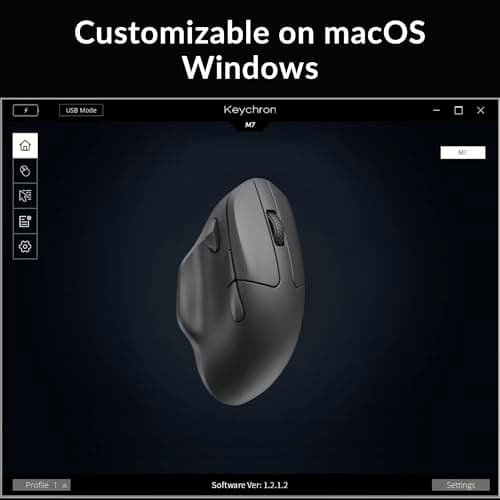 Keychron M7 Bluetooth Wireless Wired Optical Mouse image