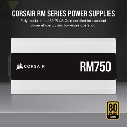 Corsair RM750 White / Black 750W Fully Modular 80+ Gold Certified image