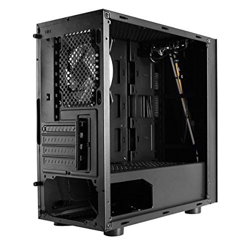 CiT Seven Micro ATX Mid Tower Black with Acrylic Side Panel and USB 2.0 Type-A Front Panel image