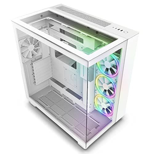 NZXT H9 Elite ATX Mid Tower White with Tempered Glass Side Panel and USB 3.2 Gen 2x2 Type-C, USB 3.2 Gen 1 Type-A main image