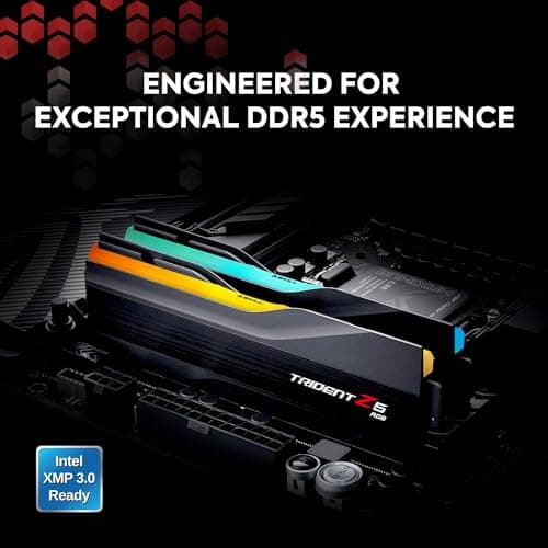G.Skill Trident Z5 RGB Black DDR5-6000 CL30 32GB (2x16GB) image