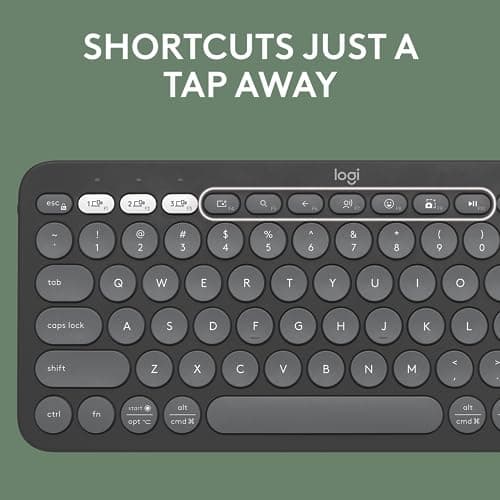 Logitech Pebble Keys 2 K380S Bluetooth Standard Keyboard image