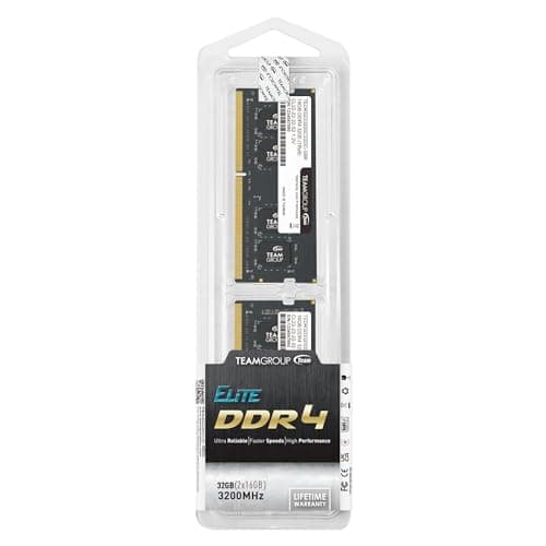 TEAMGROUP Elite Black SODIMM DDR4-3200 CL22 64GB (2x32GB) image