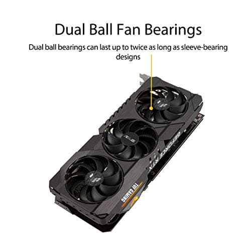 Asus TUF GAMING OC V2 GeForce RTX 3070 LHR 8GB GDDR6 Black image