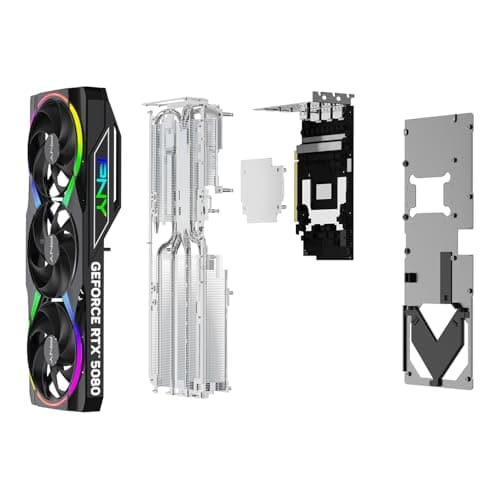 PNY ARGB EPIC-X RGB OC GeForce RTX 5080 16GB GDDR7 Black image
