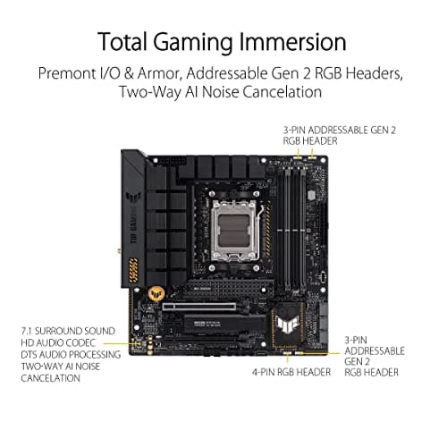 Asus B650M TUF GAMING B650M-PLUS WIFI AM5 DDR5 Micro ATX image