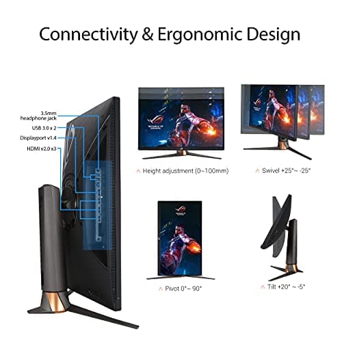 Asus ROG Swift PG279QM 27" 1440p 240Hz IPS Monitor image