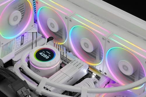 ID-COOLING AF-ARGB-K 120mm Addressable RGB PWM 78 CFM White 3-Pack image