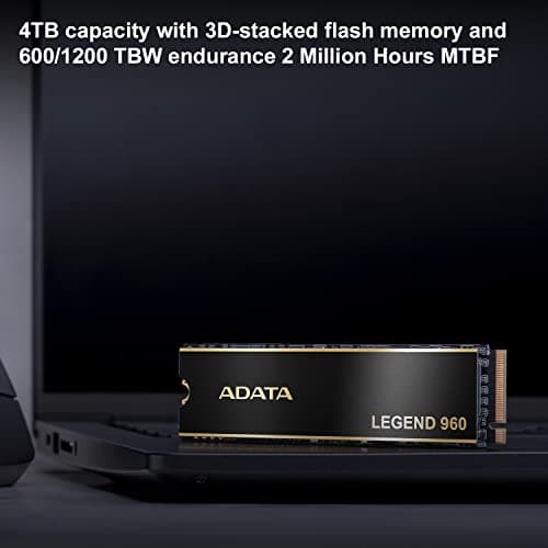 ADATA Legend 960 4TB M.2-2280 SSD PCIe 4.0 NVMe image