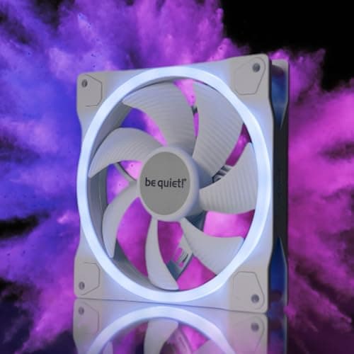 be quiet! Light Wings 140mm White PWM ARGB 3-Pack High Speed image