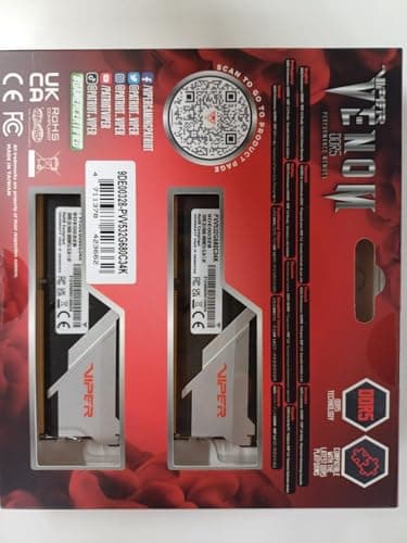Patriot Viper Venom Black / White DDR5-6800 CL34 32GB (2x16GB) image