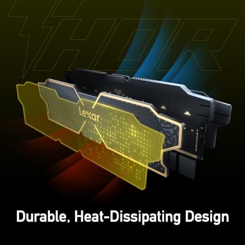 Lexar THOR OC Black / Gold DDR5-6000 CL32 32GB (2x16GB) image
