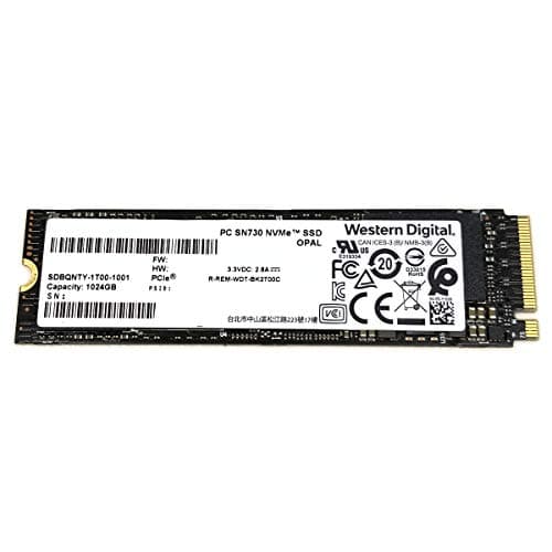 Western Digital PC SN730 1TB M.2 SSD PCIe 3.0 NVMe main image