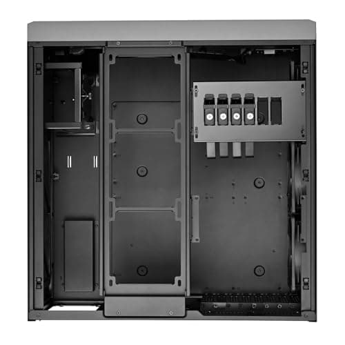 Silverstone Crown 04 HTPC Black with Mesh Side Panel and USB 3.2 Gen 2 Type-C USB 3.2 Gen 1 Type-A image