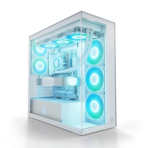 ARCTIC Xtender ATX Mid Tower White with Tempered Glass Side Panel and USB 3.2 Gen 2 Type-C, USB 3.2 Gen 1 Type-A Front Panel main image