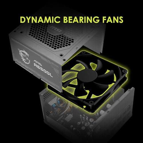 MSI MAG A650GL Black 650W Fully Modular 80+ Gold Certified ATX image