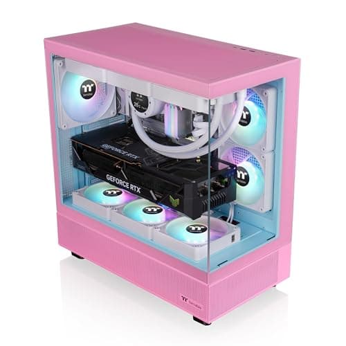 Thermaltake View 270 Plus ATX Mid Tower Pink / Blue Tempered Glass ARGB image