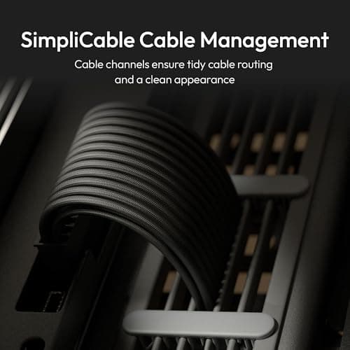 HAVN HS420 ATX Mid Tower Black with Tempered Glass Side Panel and USB 3.2 Gen 2 Type-C, USB 3.2 Gen 1 Type-A Front Panel image