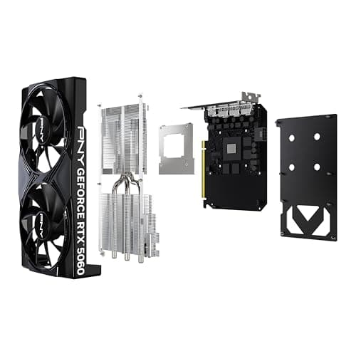 PNY Dual Fan GeForce RTX 5060 8GB GDDR7 Black image
