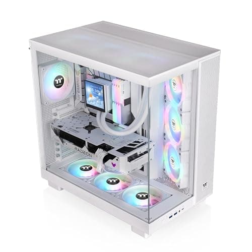 Thermaltake View 380 XL ATX Mid Tower (Snow) White Tempered Glass image
