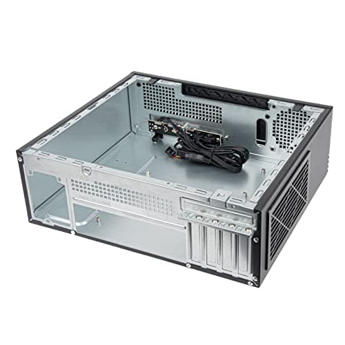 Silverstone MILO 11 Micro ATX Desktop Black / Silver with USB 3.2 Gen 1 Type-A and USB 2.0 Type-A image