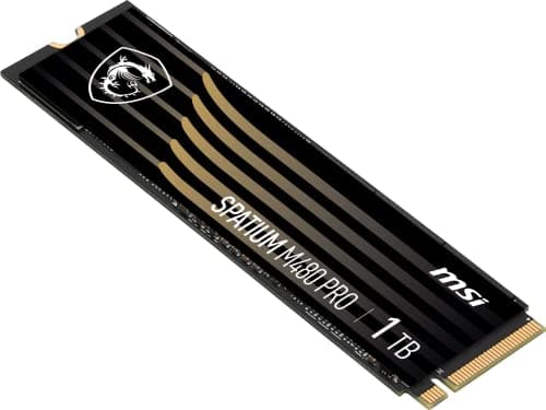 MSI SPATIUM M480 PRO 1TB SSD M.2-2280 PCIe 4.0 x4 NVMe image