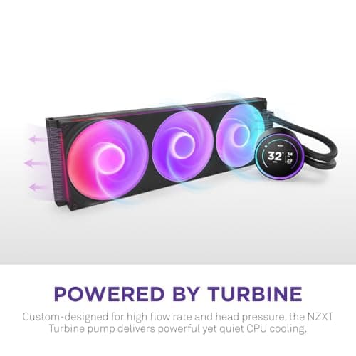 NZXT Kraken Elite RGB (2025) Water 420mm 98.61 CFM RGB Black image
