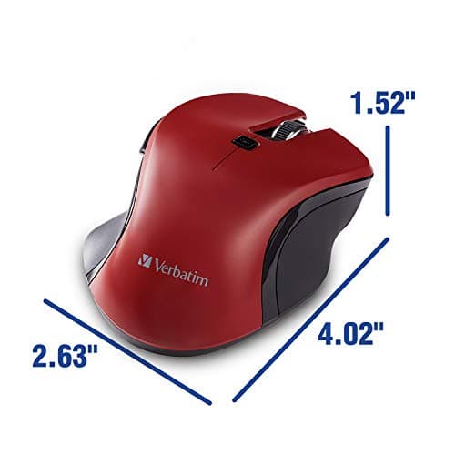 Verbatim 70246 Wireless Laser Red / Black Mouse image