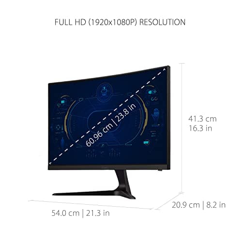 ViewSonic VX2418C 24" 1080p 165Hz VA Curved Monitor image