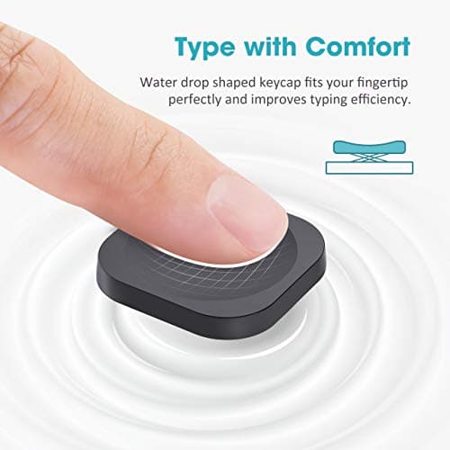 VicTsing [Whisper Quiet & Scissor-Switch] Wireless Keyboard and Mouse Combo, 2.4G Ultra Slim Keyboard and Silent Mouse Set with Number Pad, Nano USB Receiver, for PC Computer Laptop Mac Windows,Black image