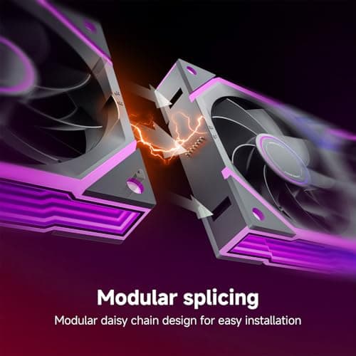 Asiahorse NYOTA Ultra 120mm Daisy Chain PWN Fans Black Reverse Blade image