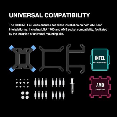 GAMDIAS CHIONE E4 73.36 CFM Water 360mm Black image