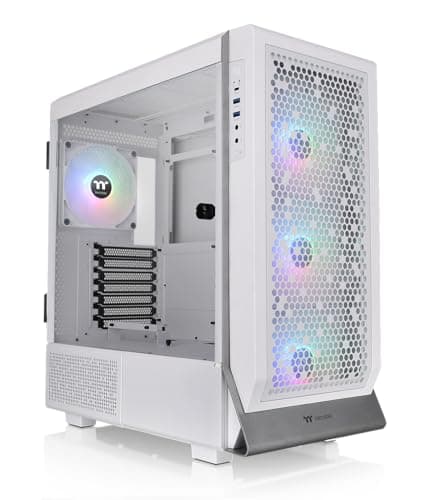 Thermaltake Ceres 500 ATX Mid Tower White Tempered Glass Side Panel, Front USB 3.2 Gen 2 Type-C & USB 3.2 Gen 1 Type-A image